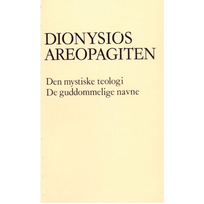 Den mystiske teologi af Dionysios Areopagiten