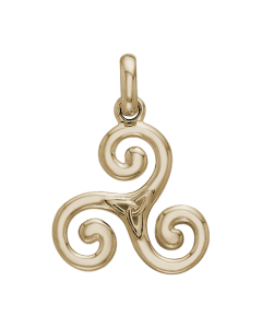  Vedh&aelig;ng Triskele og Triquetra - Treenighedssymbolet - 24mm - u/k&aelig;de