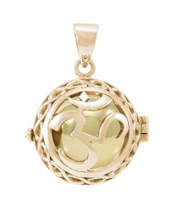 Engleklokke / Harmony ball med Aum - u/k&aelig;de