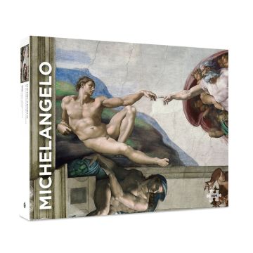 Michelangelo: Adams skabelse – puslespil med 1000 brikker