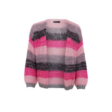 BCFILUCA stribet cardigan - Onesize - Black Colour