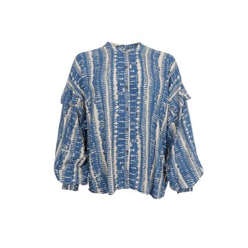 BCSTELLA flæsebluse - S/M - Black Colour