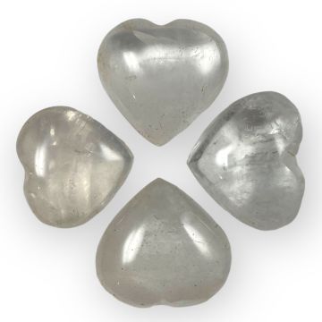 Bjergkrystal - Hjerte - ca 3 cm