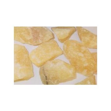 Calcit gul rå - pr sten