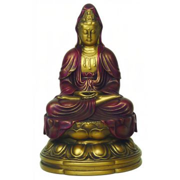 Kuan-Yin figur i meditationsstilling - 11 cm