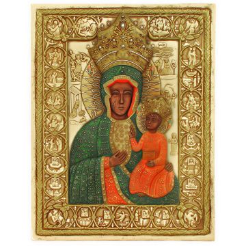 Ikon Tavle - Den Sorte Madonna af Częstochowa