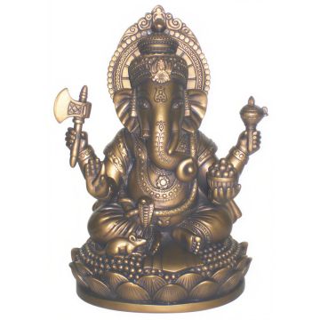 Ganesh figur siddende - 17 cm