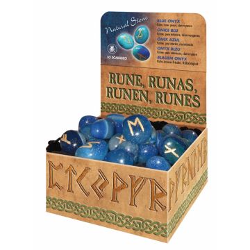 Runesæt - Blå kvarts