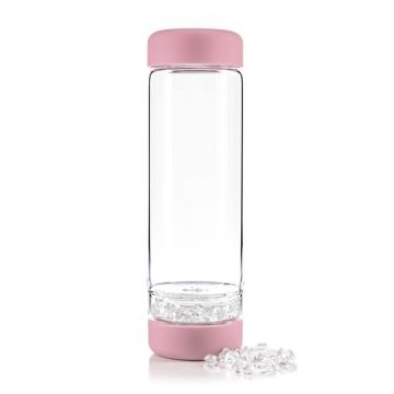 Inu! flaske - Rose - VitaJuwel - med Bjergkrystal