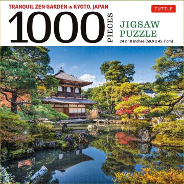 Tranquil Zen Garden in Kyoto Japan – puslespil med 1000 brikker