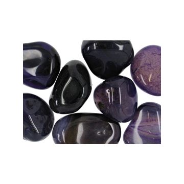 Agat lilla indfarvet - pr sten