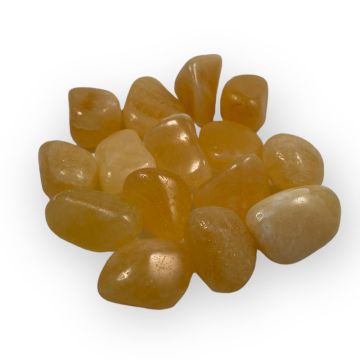 Gul Calcit - Små lommesten