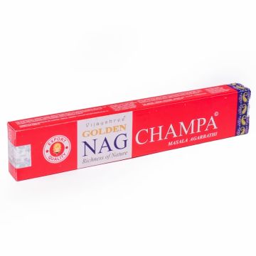 Golden Nag Champa røgelse - Røgelsespinde - 15 Gram