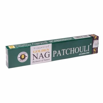 Golden Nag Patchouli røgelse - Røgelsespinde - 15 gram