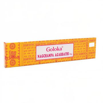 Goloka Nag Champa røgelse - 15 gram - Røgelsespinde