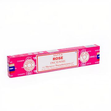 Satya Rose røgelse - 15 gram - Røgelsespinde