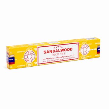 Satya Sandalwood røgelse - 15 gram - Røgelsespinde