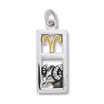 Vedhæng Vædderen Stjernetegn - 26mm - u/kæde