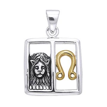 Vedhæng Løven Stjernetegn - 30mm - u/kæde