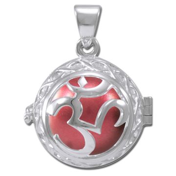 Engleklokke / Harmony ball med Aum - u/kæde