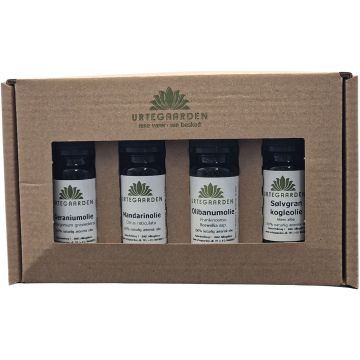 Saunagus sæt Ro & balance - Urtegaarden - Æteriske olier
